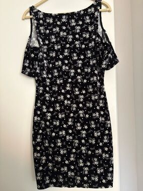 Free People Black and White Floral Dress